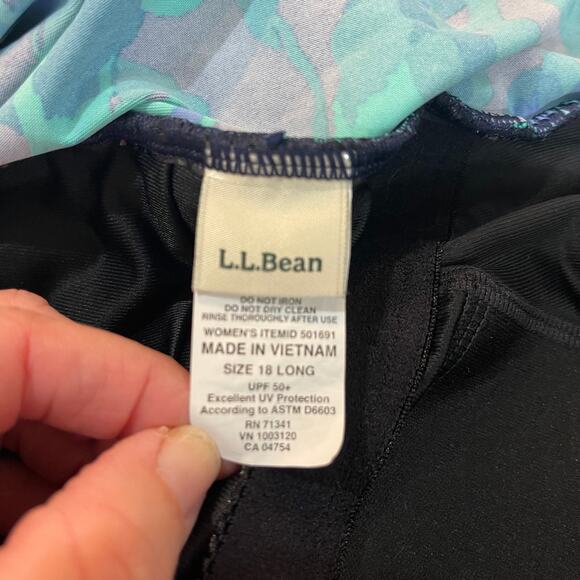 LL Bean One-Piece Bathing Suit 18 Long - Picture 7 of 7